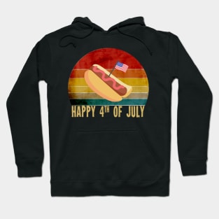 Retro Vintage  happy 4th of july ,Funny 4th Of July Hoodie